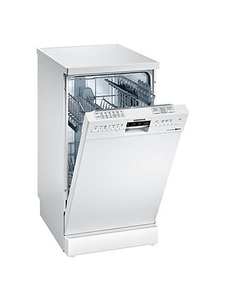 Siemens SR26M230GB Slimline Freestanding Dishwasher, White