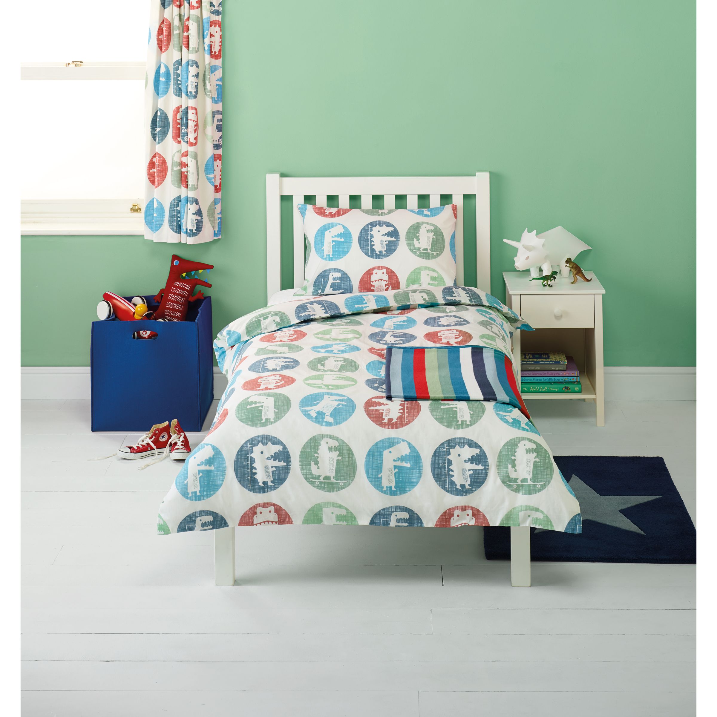 Little Home At John Lewis Dino Was Here Spot Single Duvet Cover