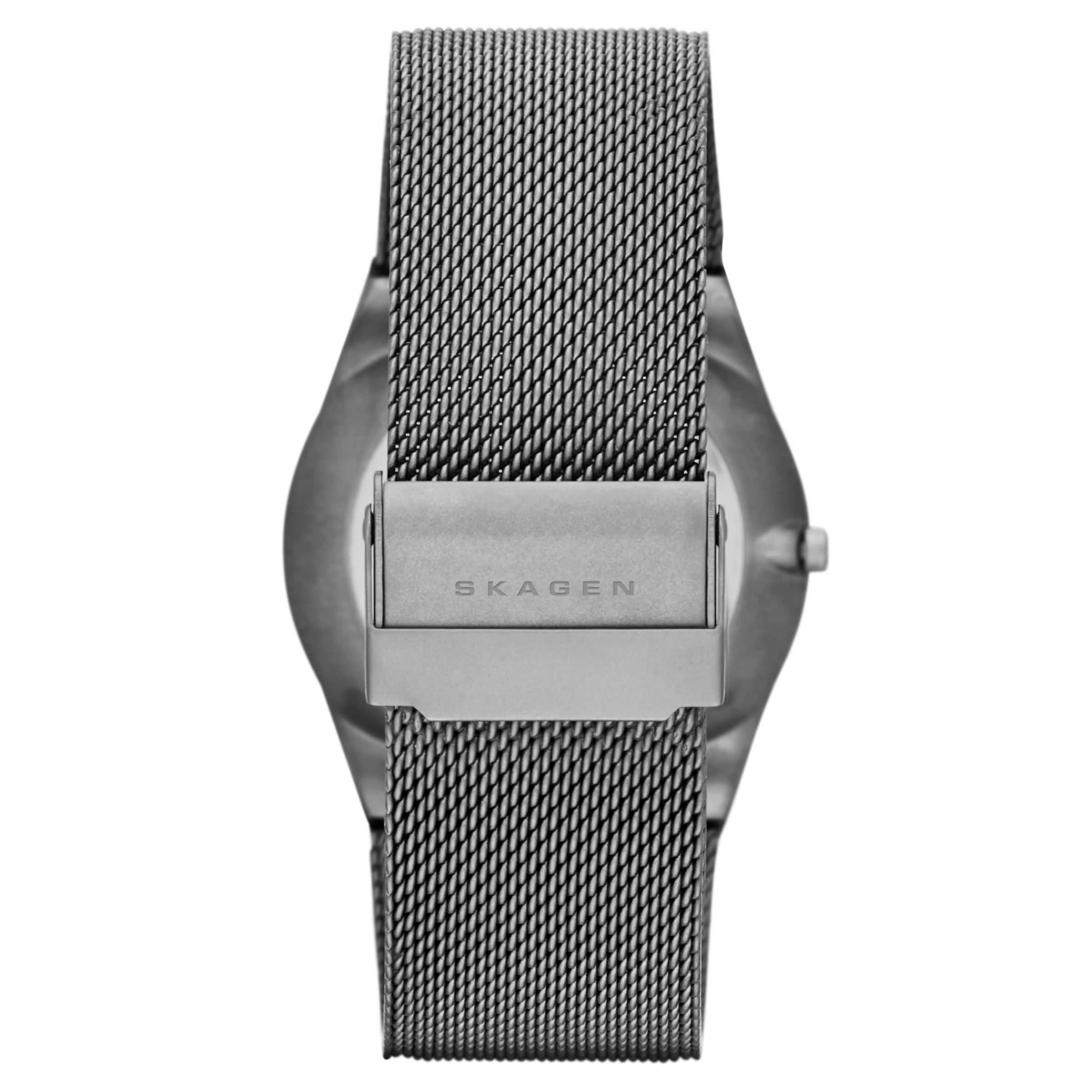 Skagen SKW6078 Men's Aktiv Titanium Mesh Bracelet Strap Watch, Silver/Grey