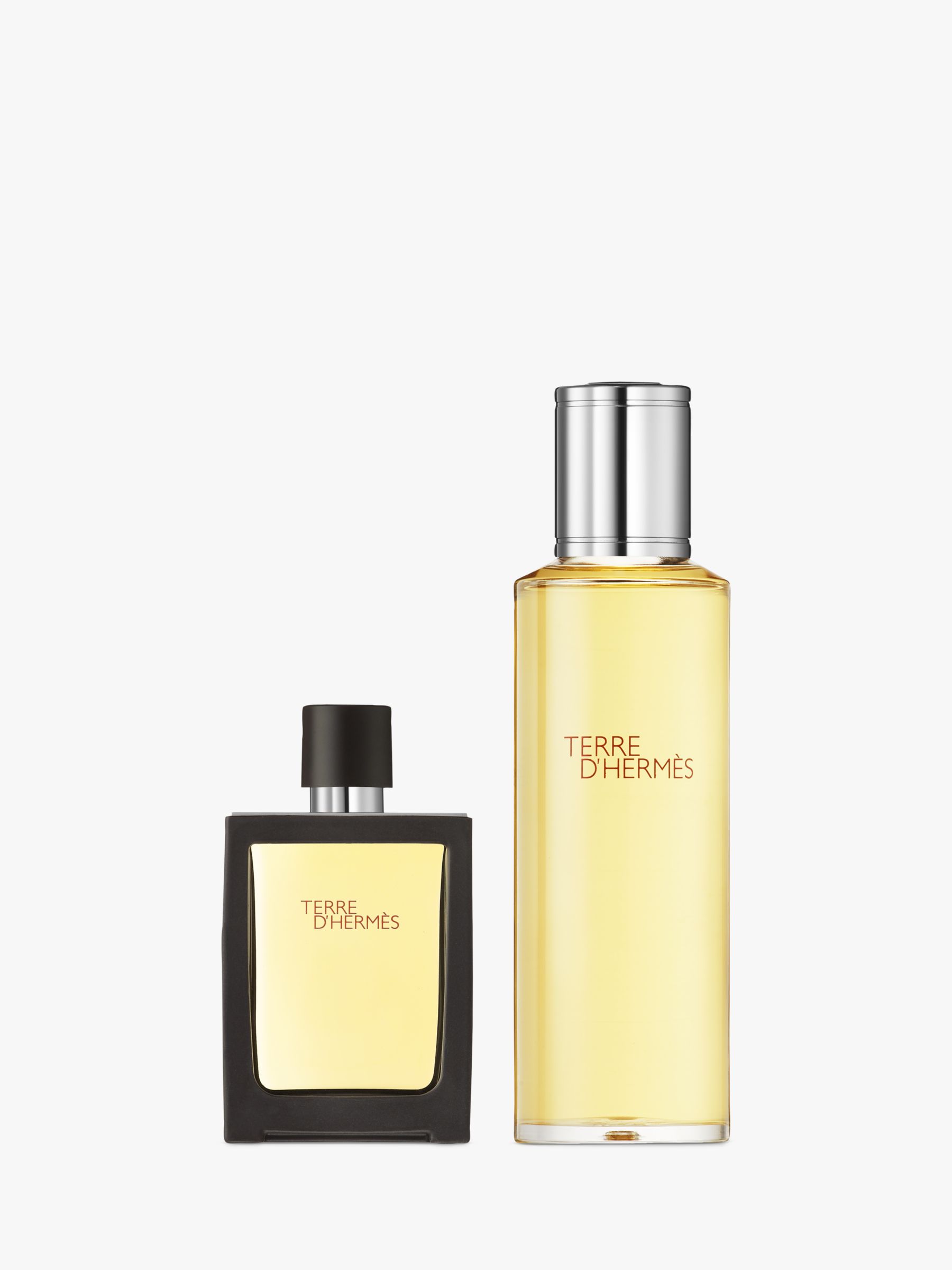 HERMÈS Terre d'Hermès Parfum 30ml + Refill 125ml at John Lewis & Partners