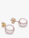 A B Davis 9ct Yellow Gold Freshwater Pearl Stud Earrings