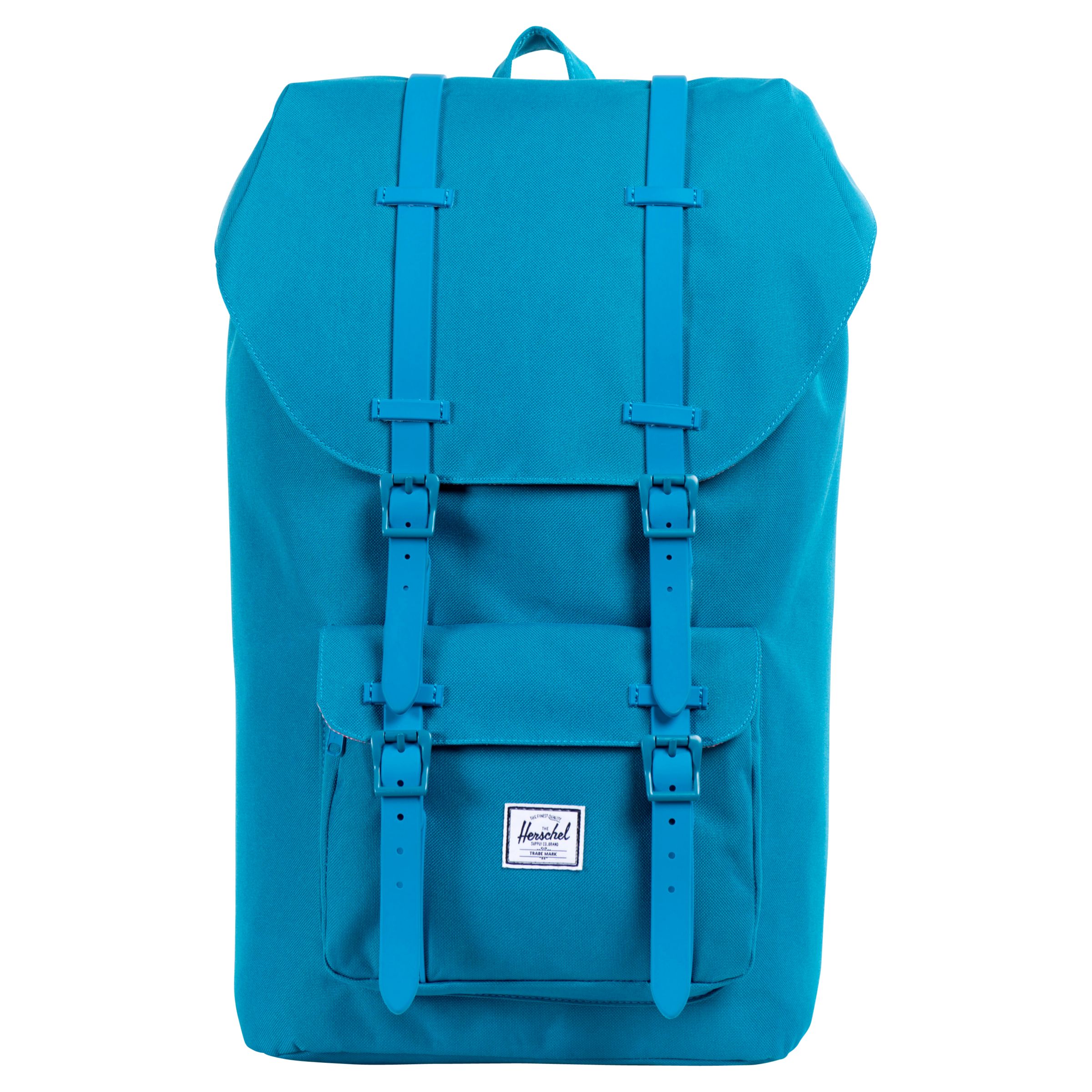 bright blue backpack