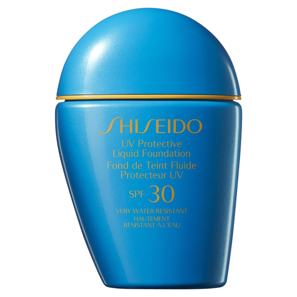Shiseido Suncare солнцезащитный. Shiseido protecteur UV. Shiseido Foundation Liquid. Синий СПФ Shiseido spf50.