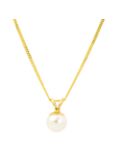 E.W Adams Yellow Gold Freshwater Pearl Pendant