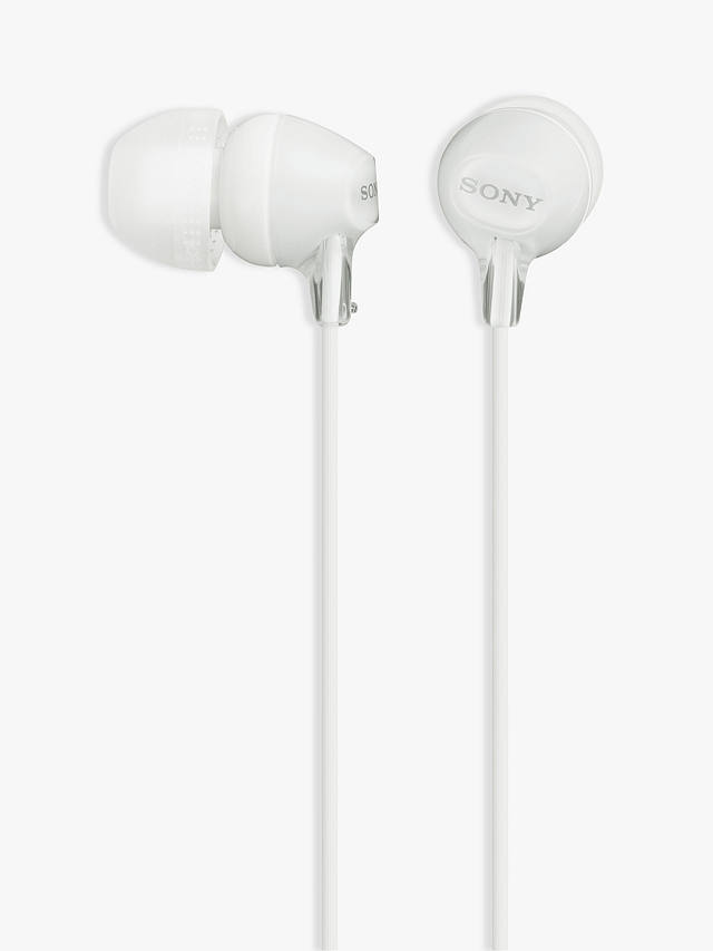 Sony MDR-EX15AP In-Ear Headphones with Mic/Remote, White