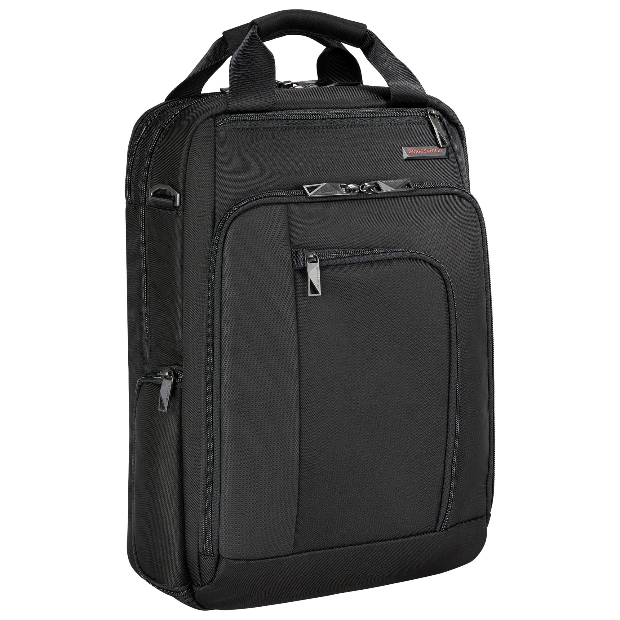 Briggs & Riley Verb Relay Convertable Briefcase Backpack, Black at John Lewis & Partners