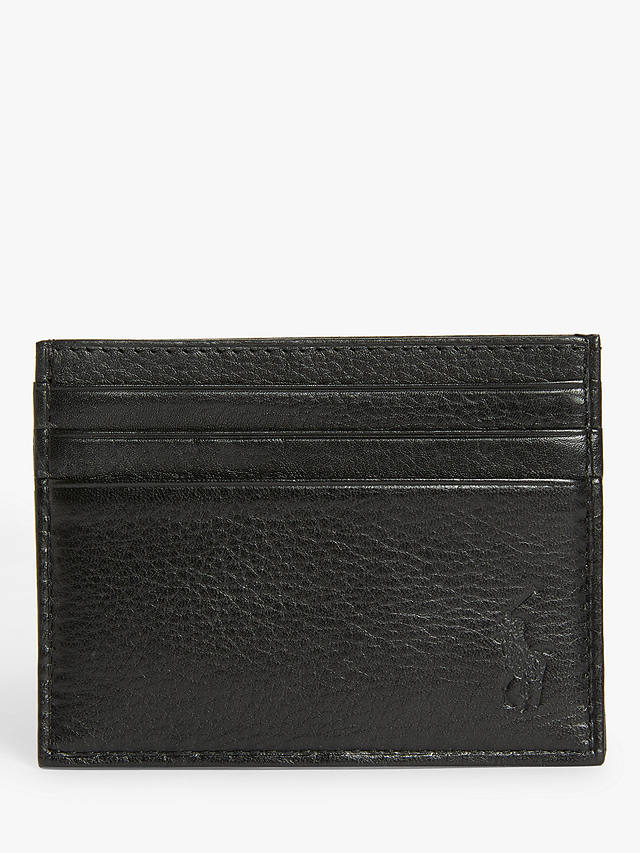 Polo Ralph Lauren Pebble Leather Card Holder, Black