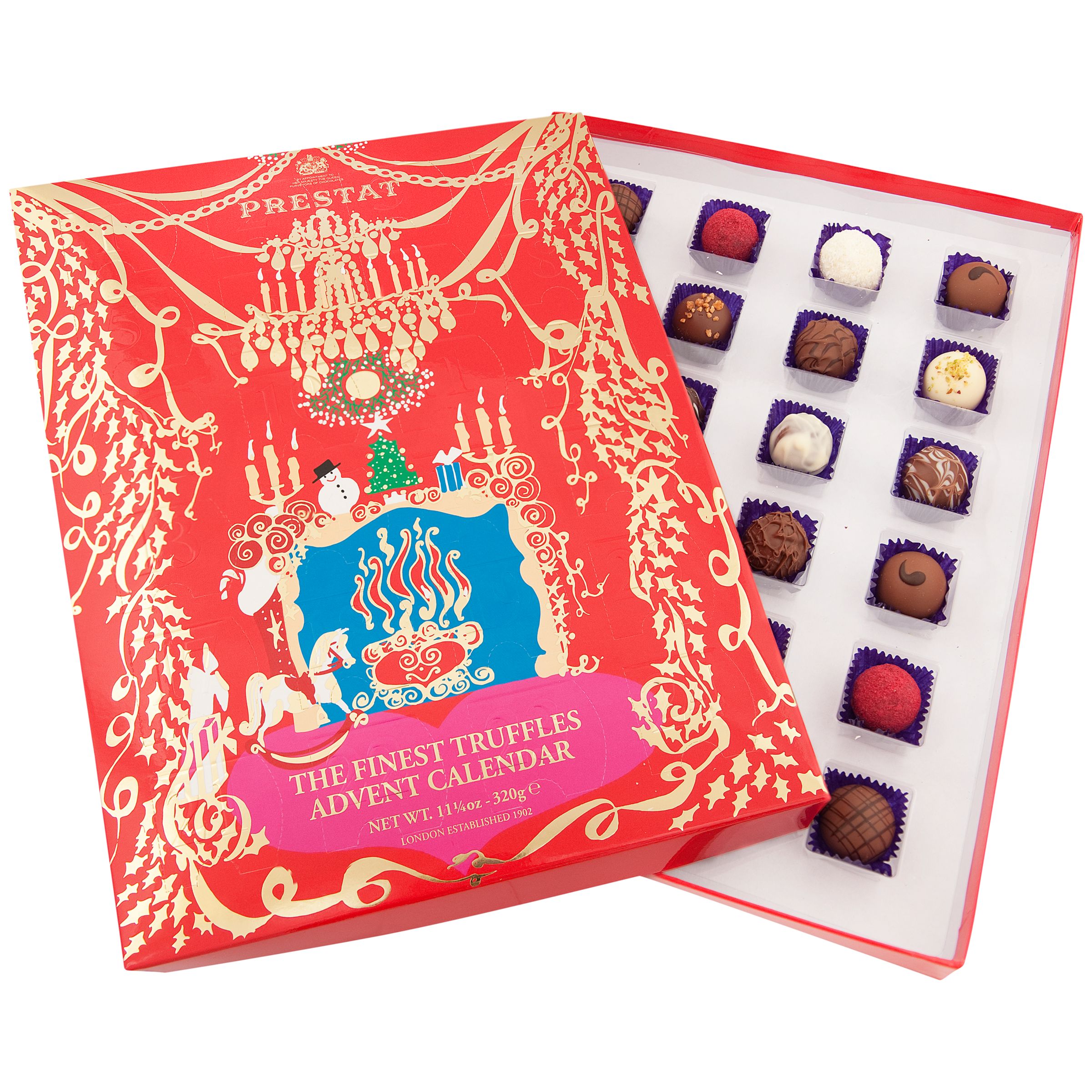 Prestat The Finest Truffles Advent Calendar Chocolate, 320g at John