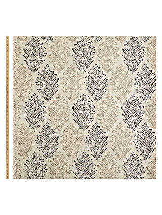 John Lewis & Partners Bracken Leaf Furnishing Fabric, Charcoal