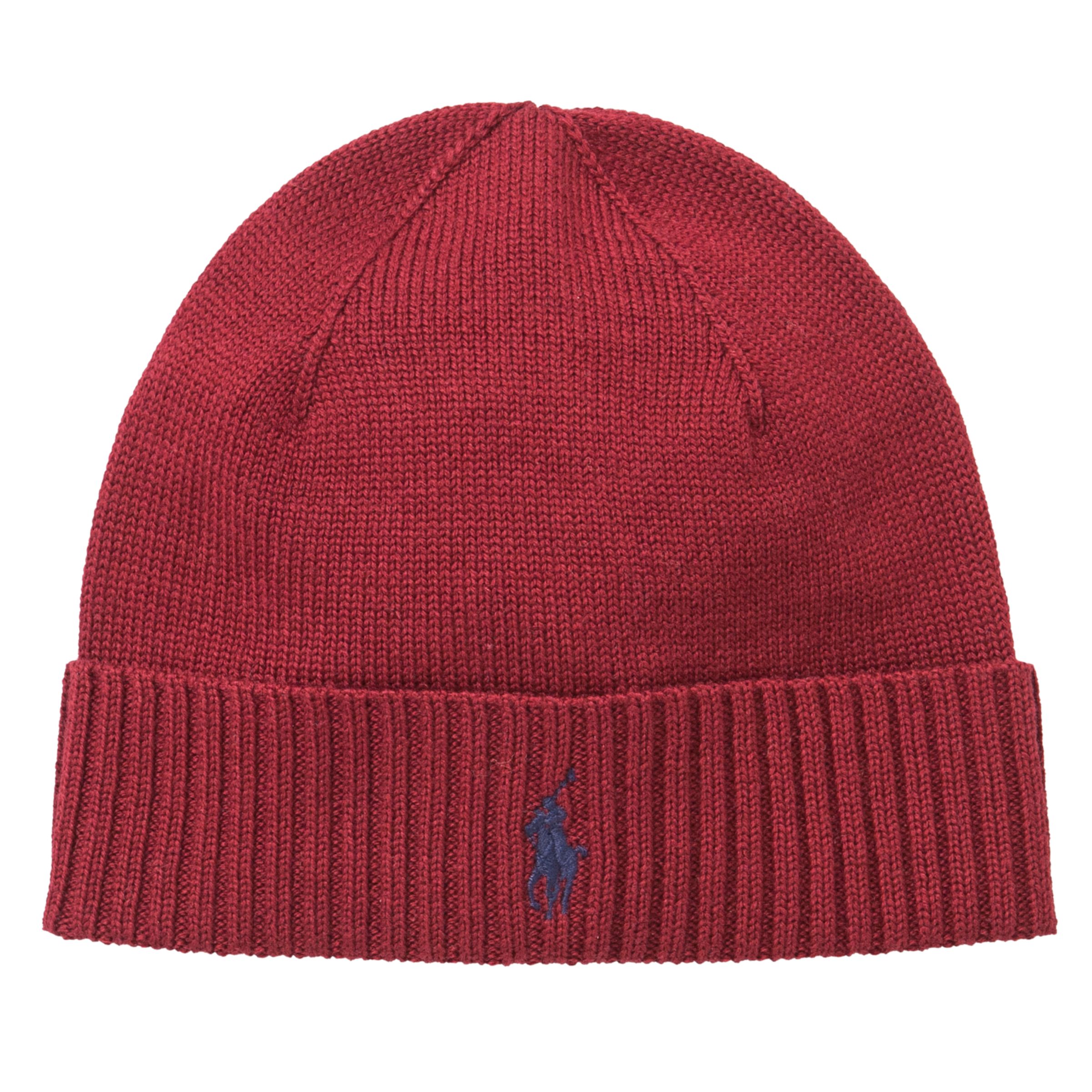 red polo winter hat