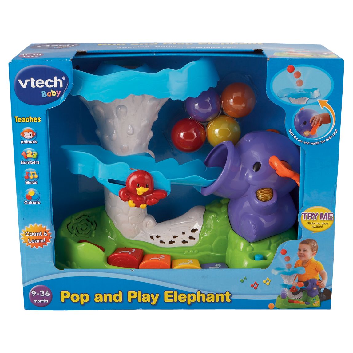 vtech baby pop and play elephant
