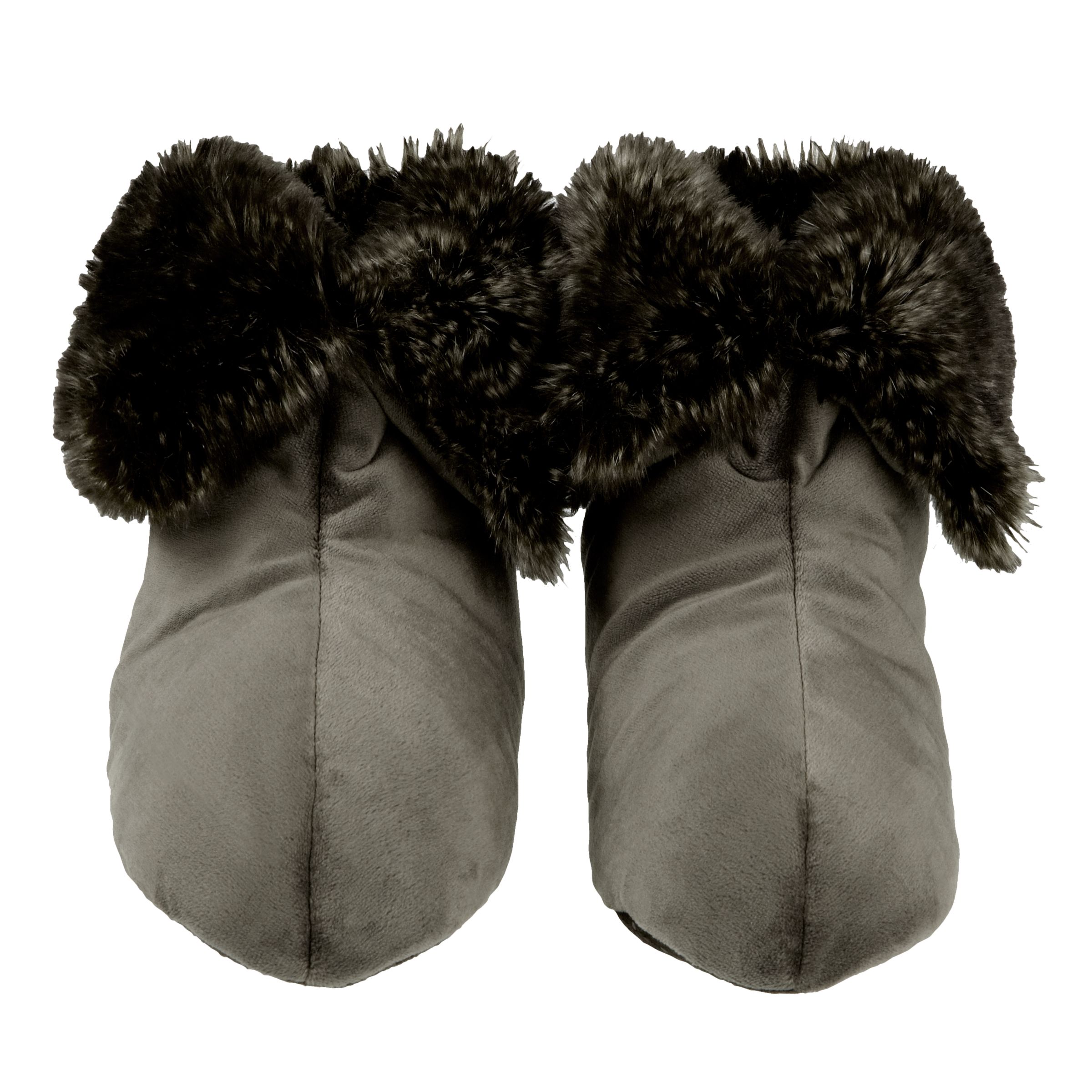 John Lewis Faux Fur Foot Duvet Slippers At John Lewis Partners