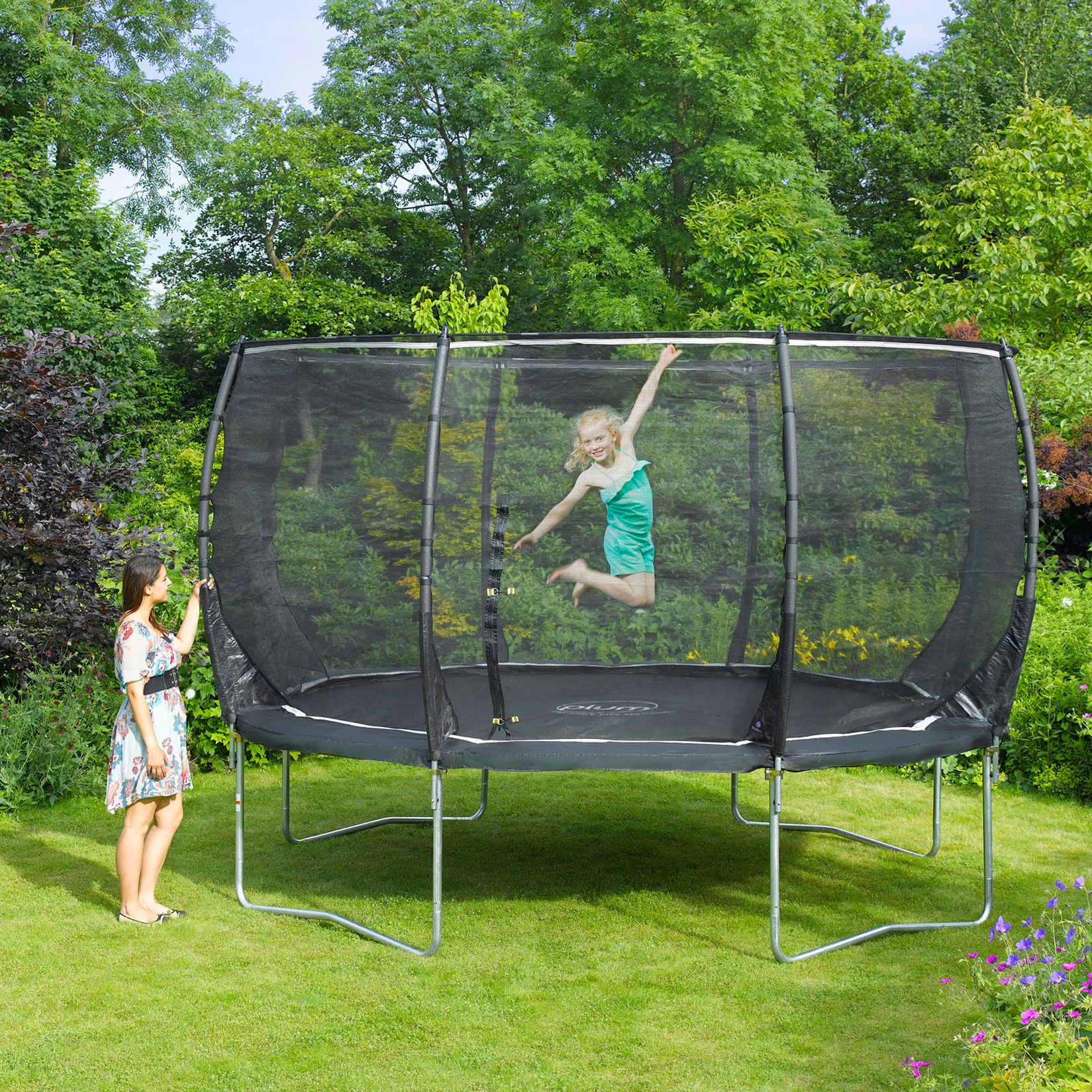 Plum Magnitude Trampoline And 3g Enclosure 12 Foot At John Lewis Partners