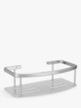 John Lewis Contemporary  Brass and Stainless Steel Rectangular Shower Basket