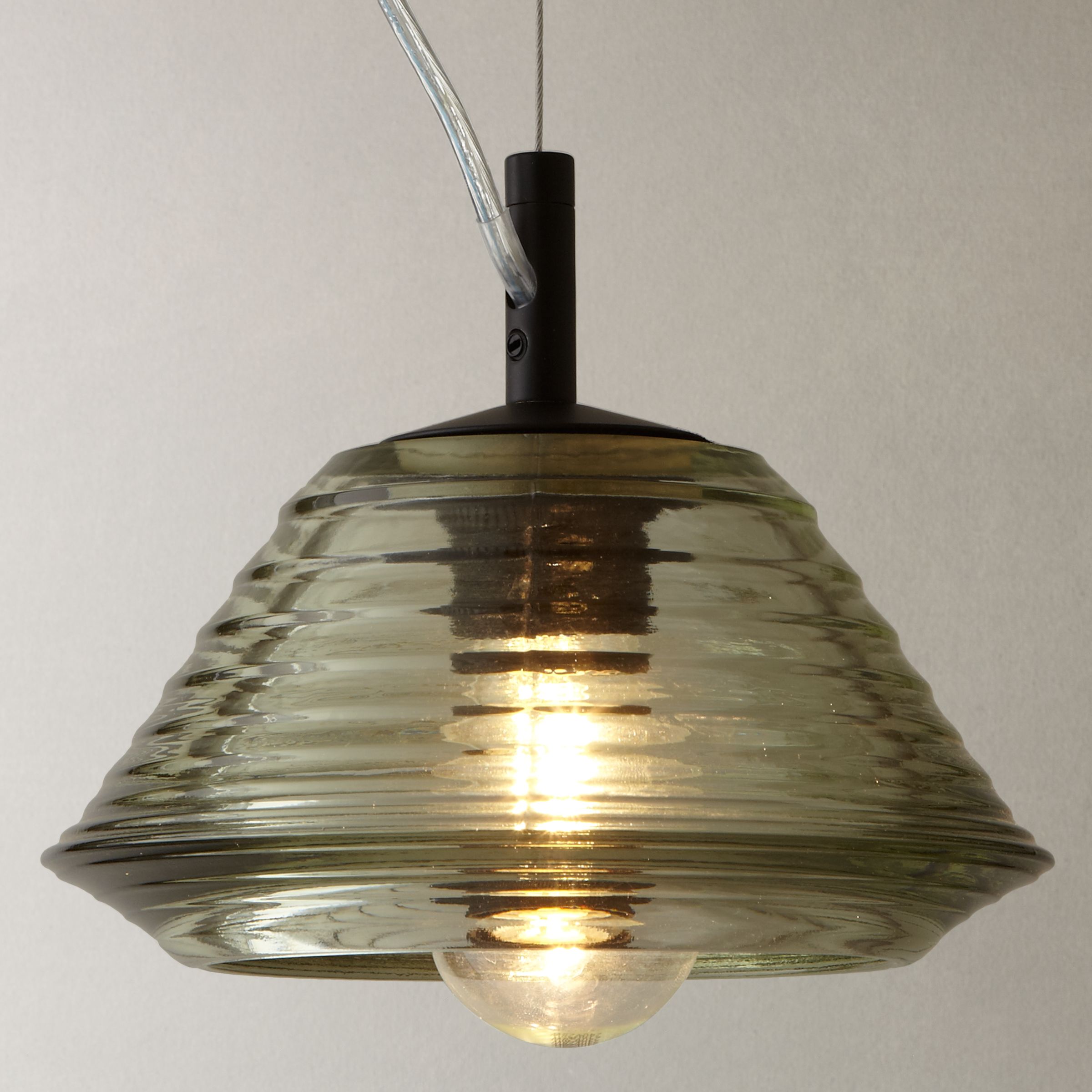 Tom Dixon Pressed Glass Bowl Pendant Light at John Lewis & Partners