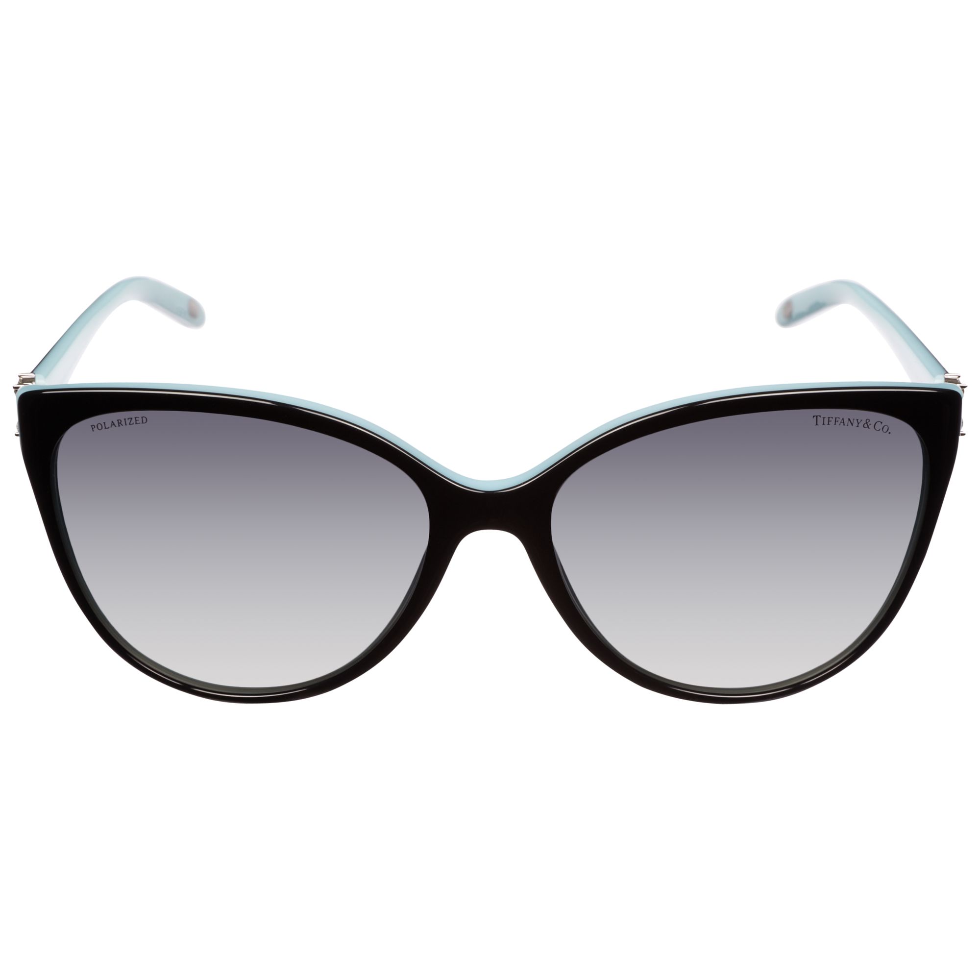 Tiffany & Co TF4089B Cat's Eye Sunglasses, Black/Blue