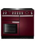 Rangemaster Professional + 100 Induction Hob Range Cooker, Cranberry