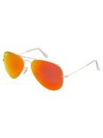 Ray-Ban RB3025 Original Aviator Sunglasses, Orange