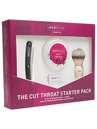Men Rock The Cut Throat Razor Starter Pack Gift Set