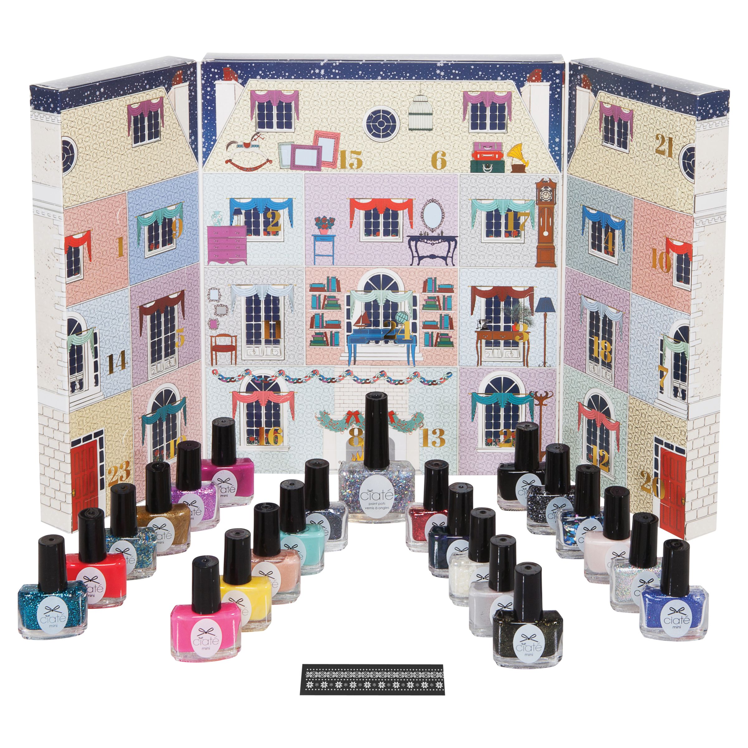 Ciate Mini Mani Manor Advent Calendar Style Nail Polish Gift Set at