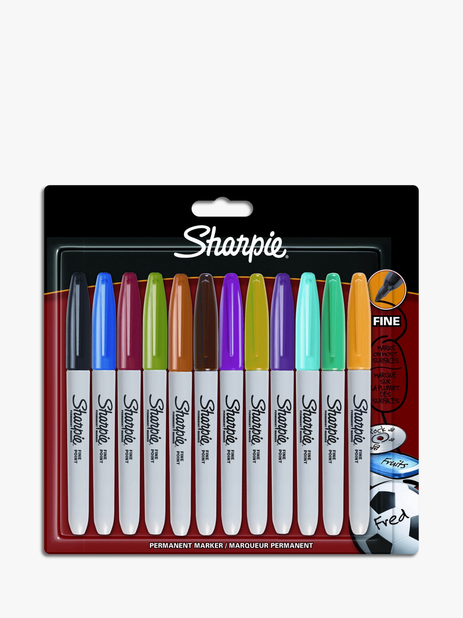 Sharpie Permanent Markers, Pack of 12