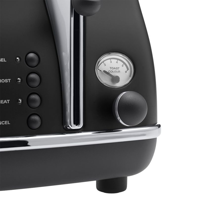 De'Longhi Icona Vintage 4Slice Toaster, Black at John Lewis & Partners