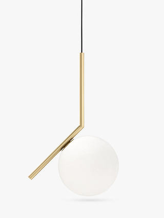 Flos IC S1 Ceiling Light, 20cm, Brushed Brass