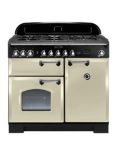 Rangemaster Classic Deluxe 100 Dual Fuel Range Cooker, Cream