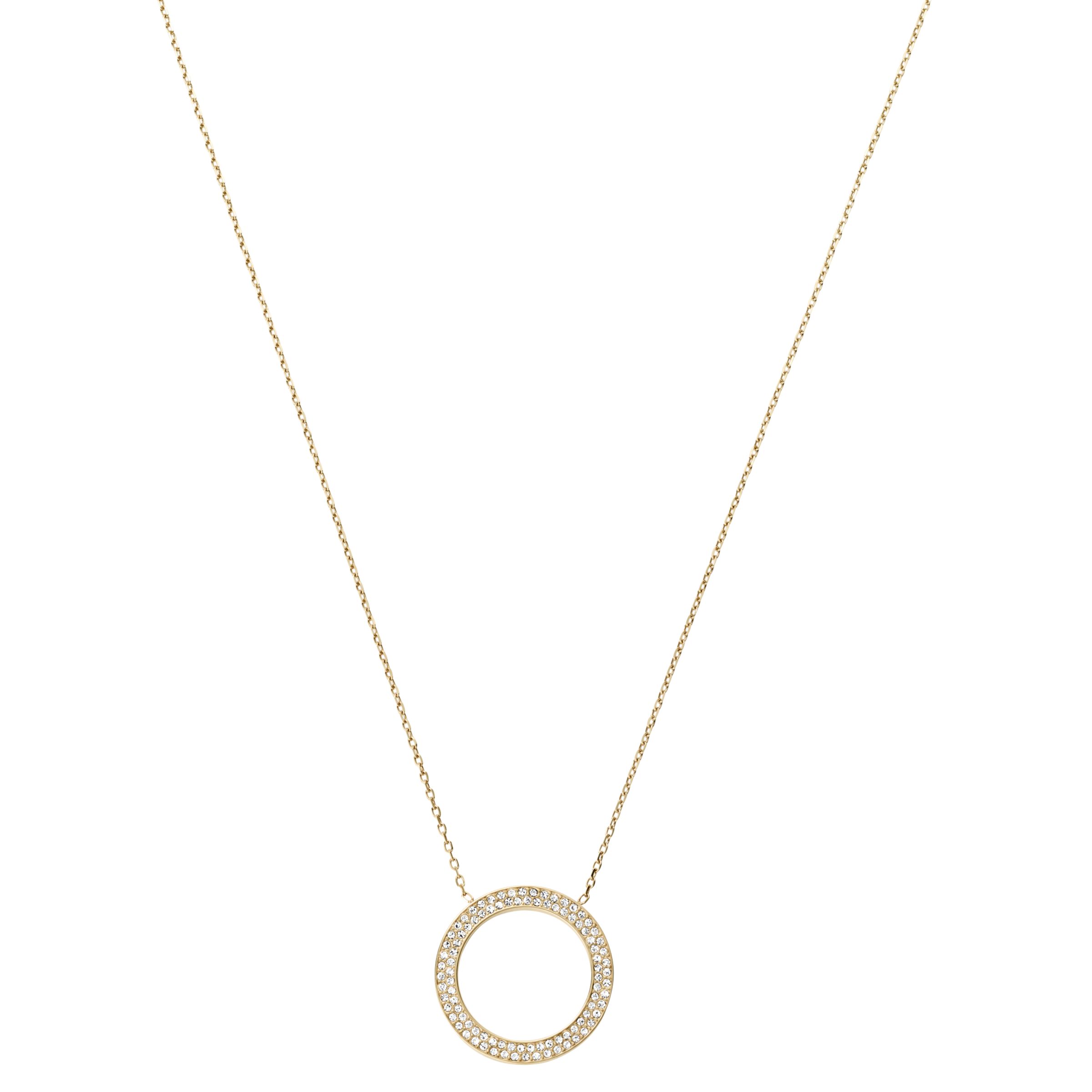 michael kors necklace gold circle