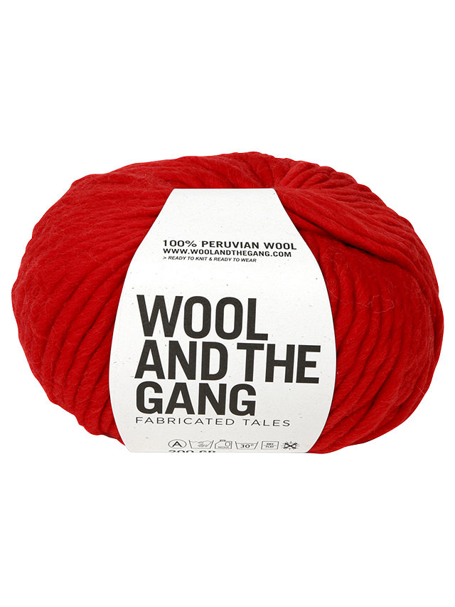 Wool And The Gang Crazy Sexy Super Chunky Yarn, 200g, Lipstick Red