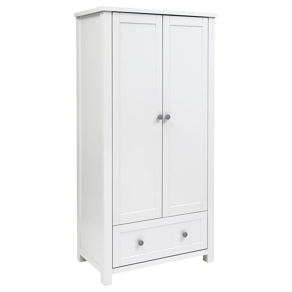 Silver Cross Nostalgia Sleigh Cotbed, Dresser and Wardrobe, Antique White/Silver at John Lewis ...