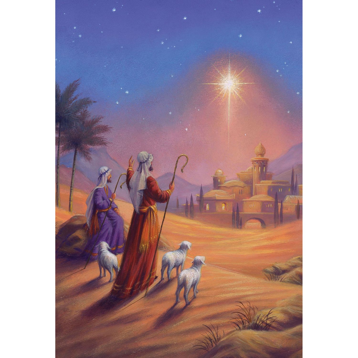 Special Editions Shepherds and Sheep Charity Christmas Cards, Pack of 8 at John Lewis &amp; Partners