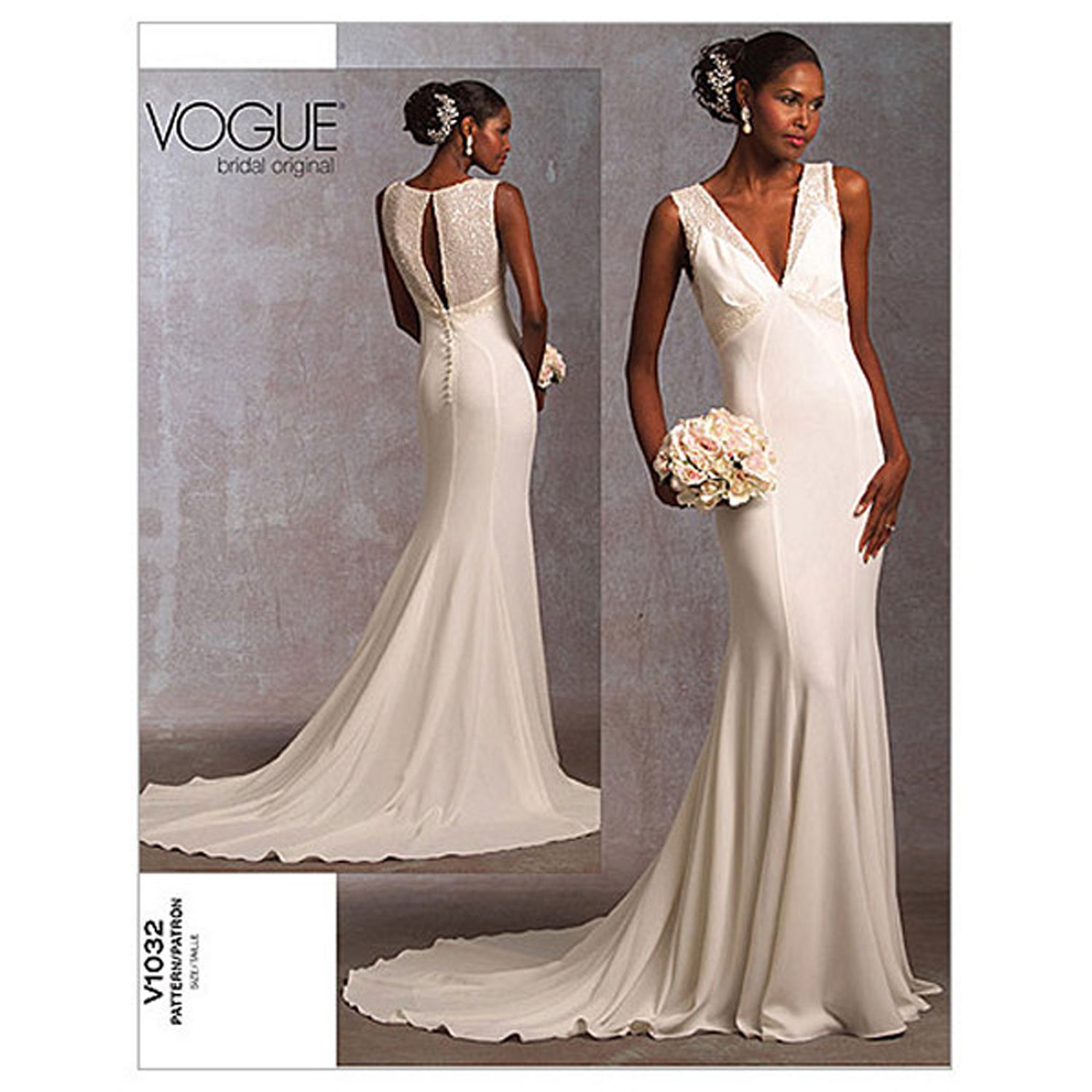 Vogue Bridal Women s Gown Sewing Pattern 1032