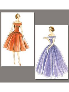 Vogue Vintage Evening Gown Sewing Pattern, 1094AA