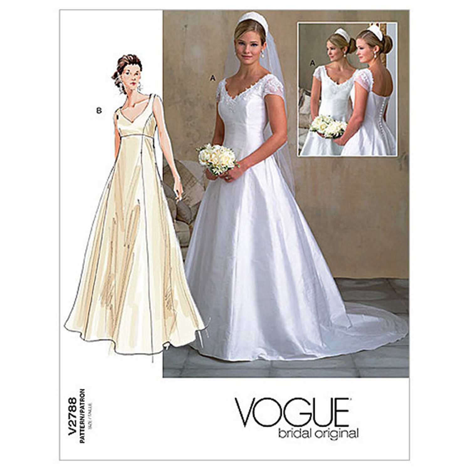 Vogue Women s Bridal  Gown  Sewing  Pattern  2788 at John 