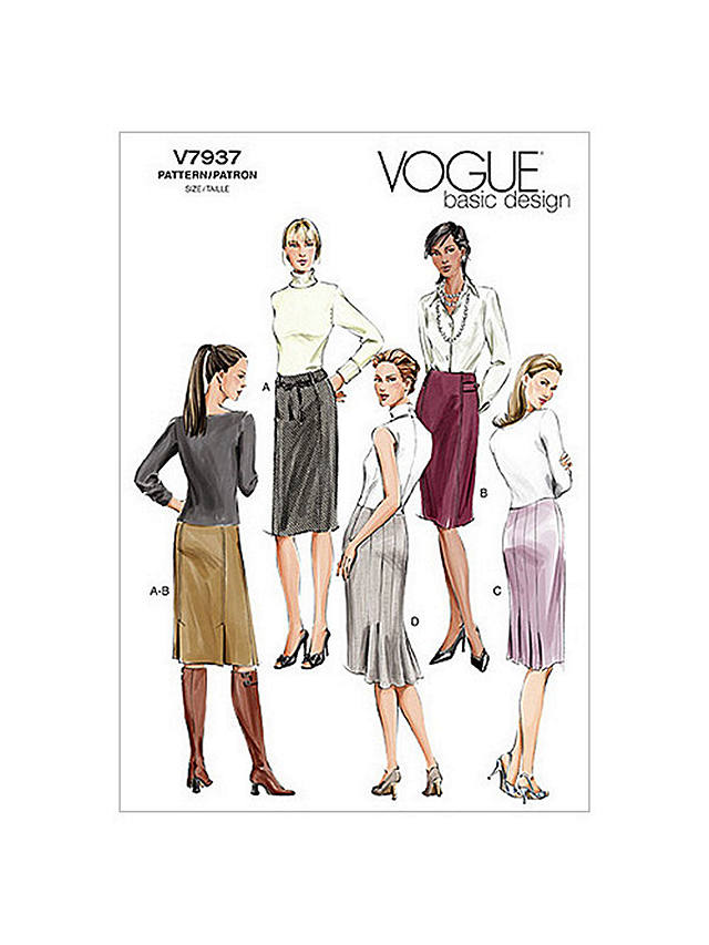 Vogue Women's Basic Design Skirts Sewing Pattern, 7937A