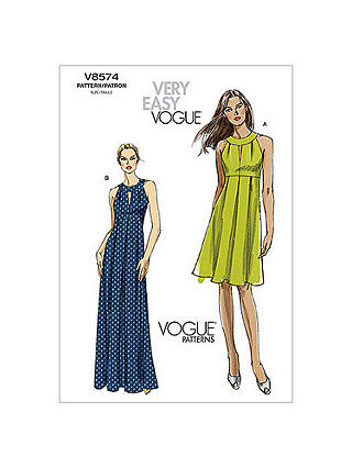 Vogue Women's Dresses Sewing Pattern, 8574