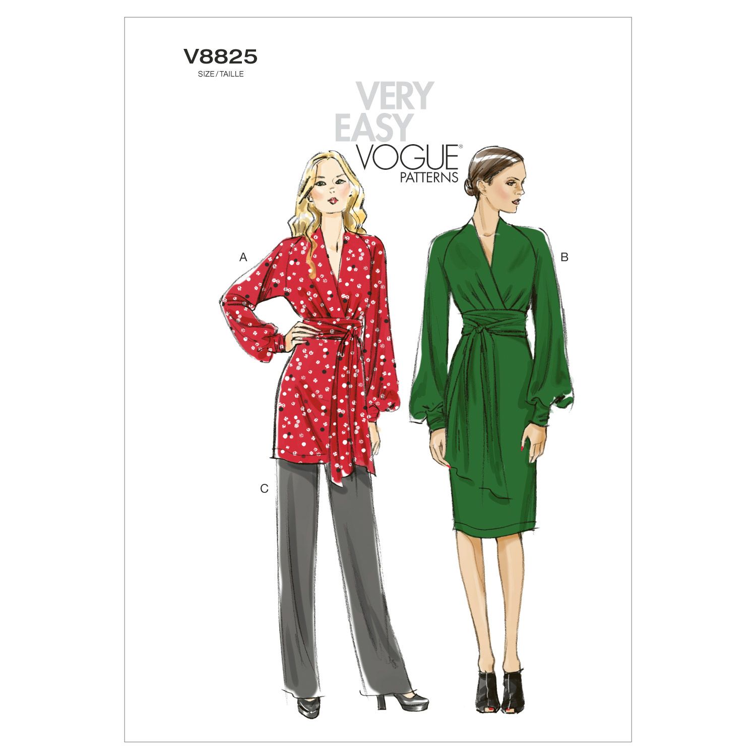 Vogue Women's Dress, Tunic And Pants, 8825
