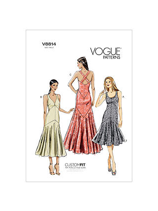 Vogue Women's Dresses Sewing Pattern, 8814a5