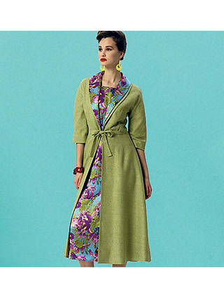 Vogue Vintage Women's Dress and Coat Sewing Pattern, 8875b5