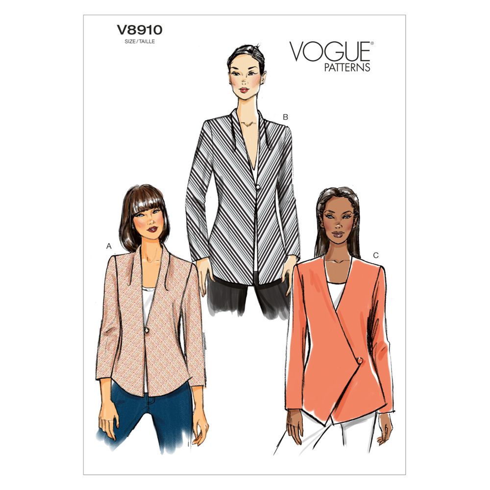 Vogue Women's Blazer Sewing Pattern, 8910, A5