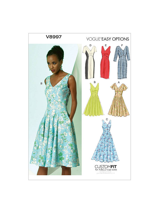 Vogue Women's Dresses Sewing Pattern, 8997a5