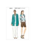 Vogue Women's Jacket, Shorts and Trousers Sewing Pattern, 9011