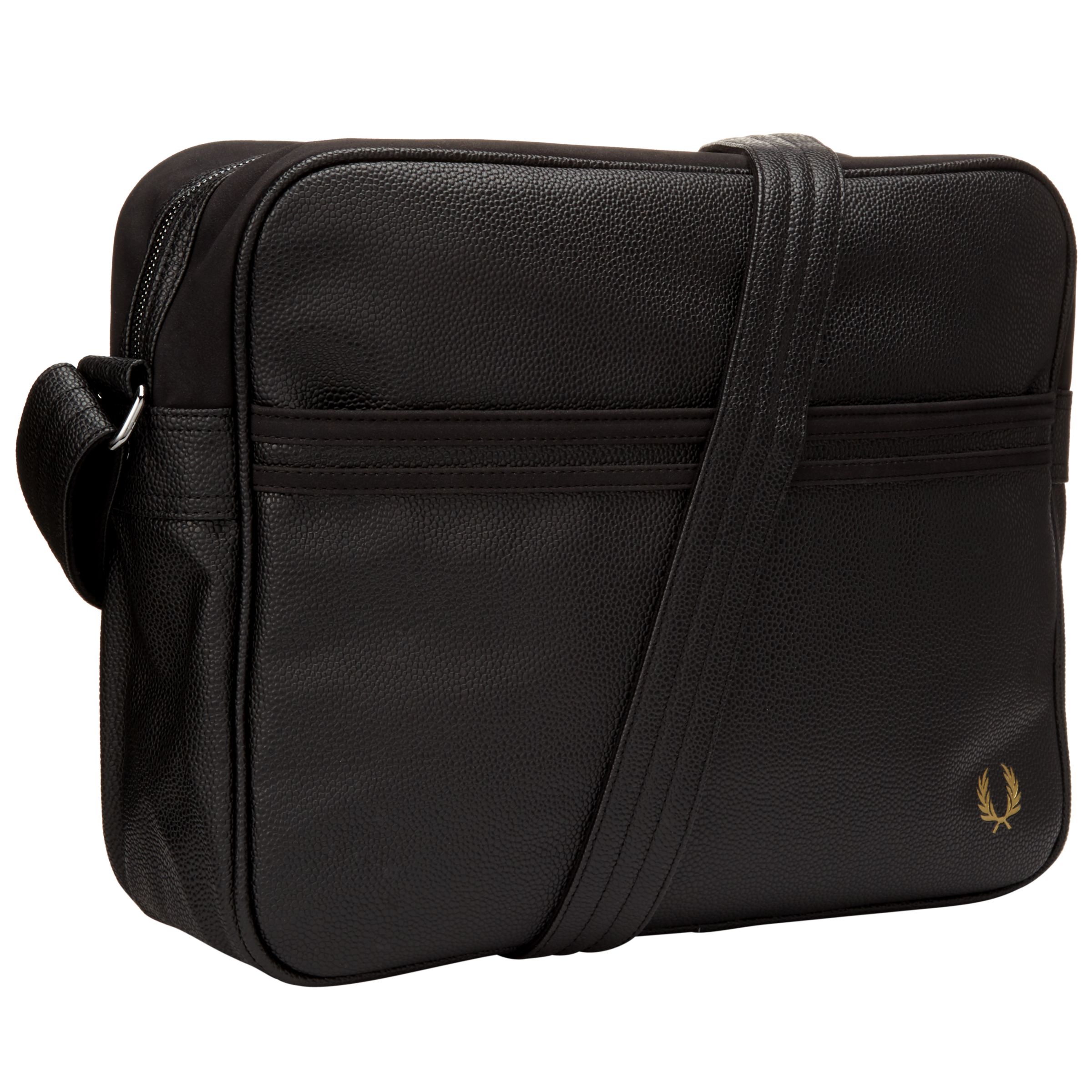 fred perry tumbled shoulder bag