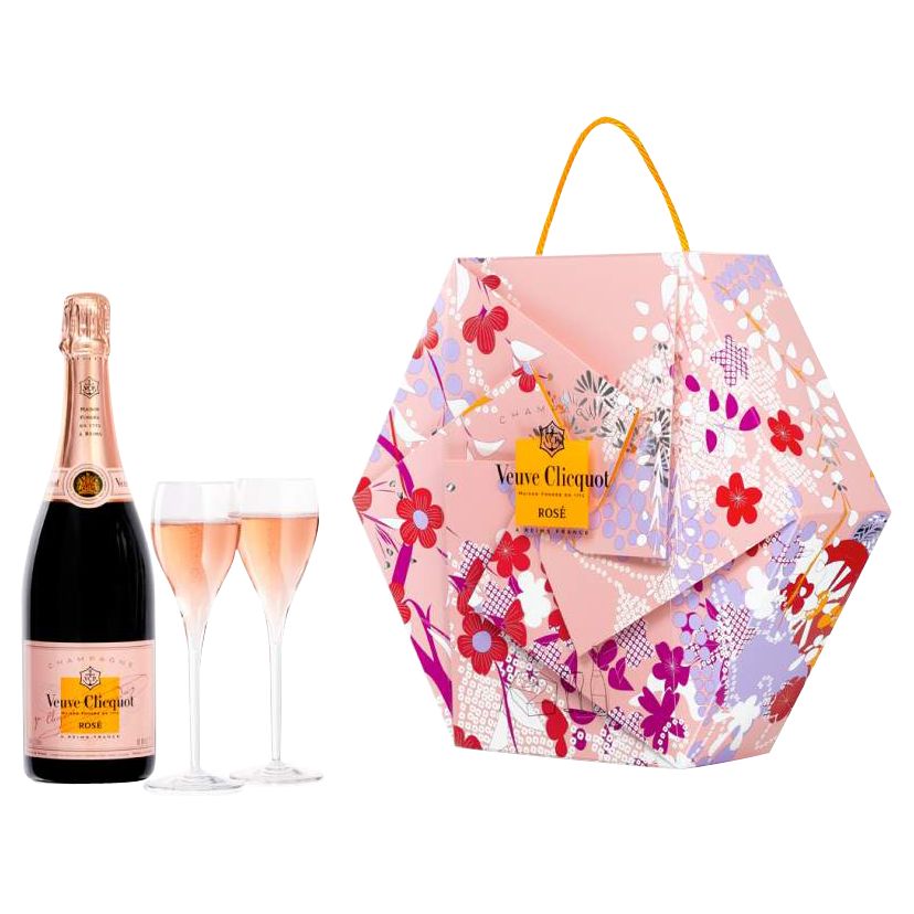Veuve Clicquot Rosé Nv Champagne And Shakkei Flute Set 75cl Online At Johnlewis Com