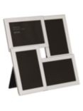 John Lewis Wide Border Multi-Aperture Frame, 4 Photo, Silver Plated