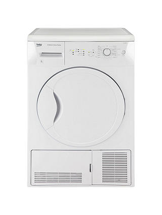 Beko DCU8230W Condenser Tumble Dryer, 8kg Load, B Energy Rating, White