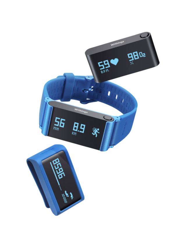 Withings Pulse Ox Wireless Activity Sleep and Health Tracker Blue