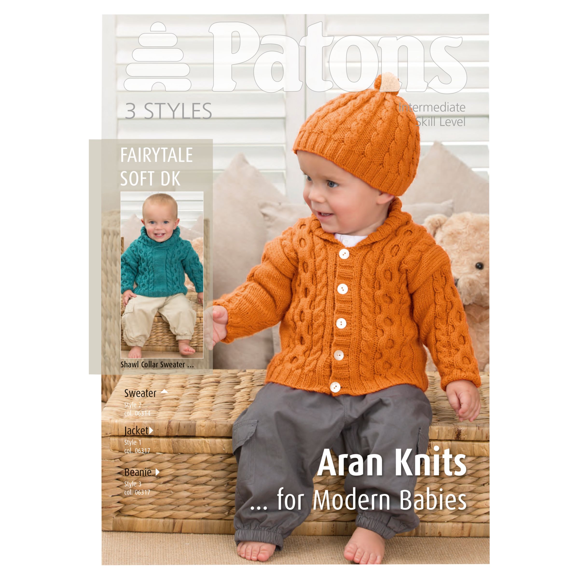 Patons Dk Modern Baby Aran Knitting Pattern At John Lewis