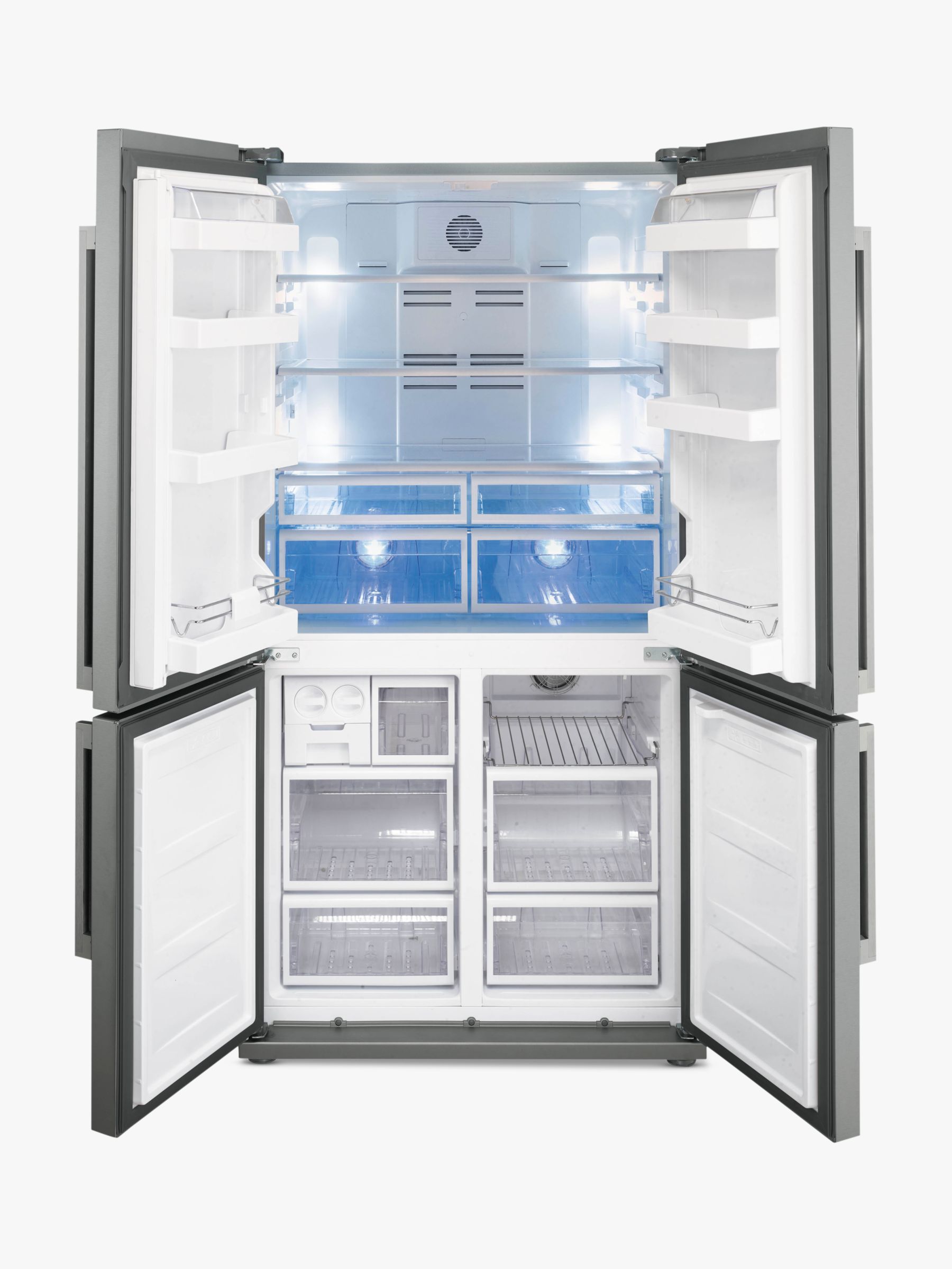 Buy Smeg FQ60XP 4-Door American Style Fridge Freezer, A+ Energy Rating ...